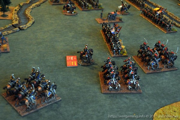 Turn 6 - 5th (British) Cavalry Brigade covering the British right flank. Turn 6 - 5th (British) Cavalry Brigade covering the British right flank.