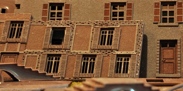 A close up of the Najewitz building walls