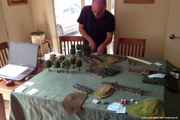 Colonel Longman (Cam) advances his troops.