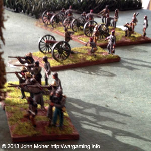 1st VA and the deployed Confederate Arty (after the initial bombardment by the 2nd US Arty).