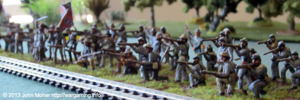 The 14th North Carolina Behind The Hanover Railroad.