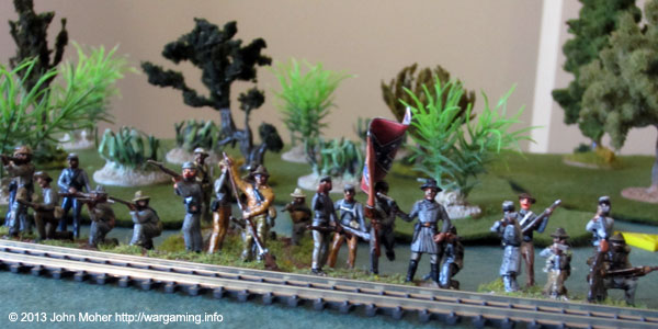 The 9th South Carolina Behind The Hanover Railroad Embankment.
