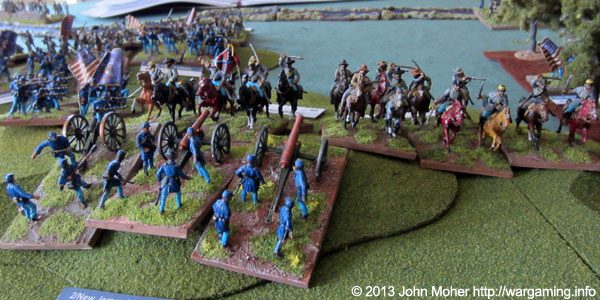 2nd & 4th VA Cavalry About To Run Down The 2/NJ Artillery.