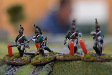 My Dragoons defend the main road