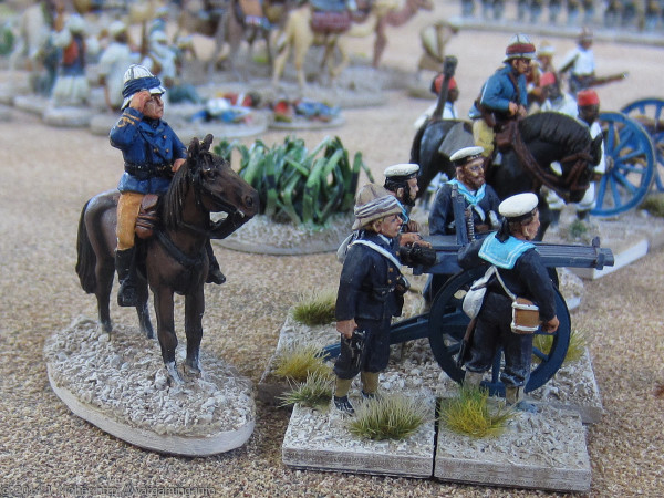 Gardner Gun of The Naval Brigade in action