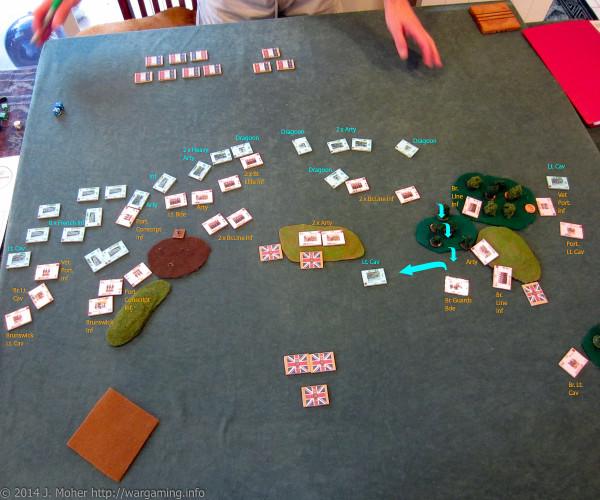 A Blücher Playtest Game Part Way Through