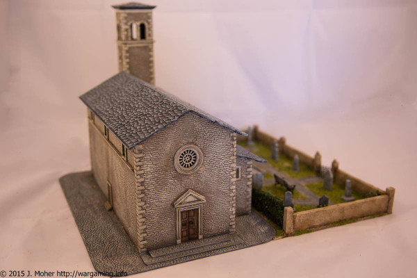 Italeri Church - Left Front Three-Quarter View