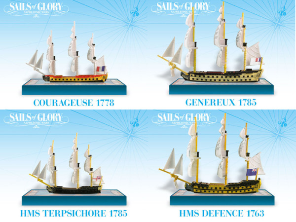 The Sails of Glory Starter Box Vessels Wargaming.info