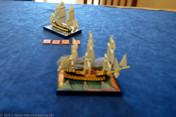 Audacieux vs. HMS Vanguard Wargaming.info