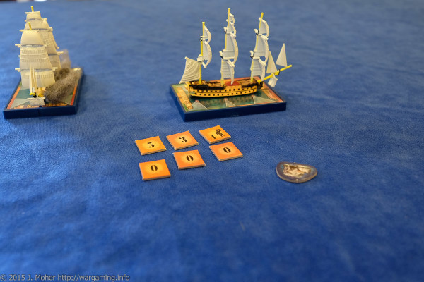 Audacieux vs. HMS Vanguard Wargaming.info