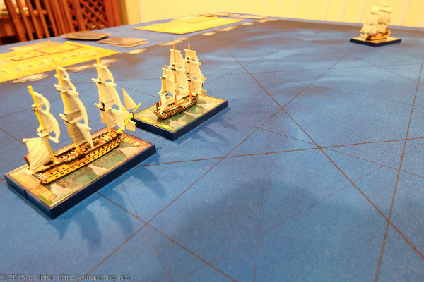 Proserpine & Commerce de Bordeaux face HMS Defence