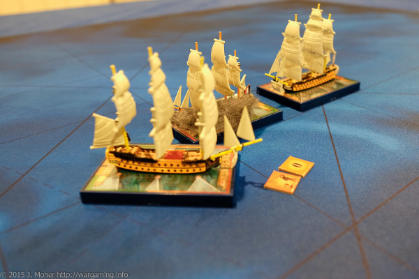 Proserpine & Commerce de Bordeaux face HMS Defence