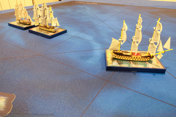 Proserpine & Commerce de Bordeaux face HMS Defence