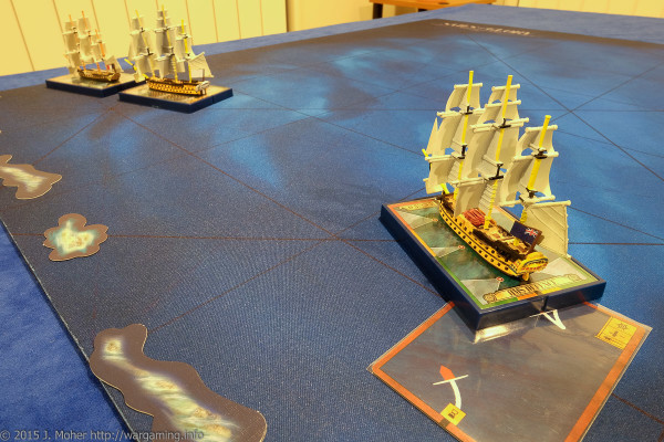 Proserpine & Commerce de Bordeaux face HMS Defence