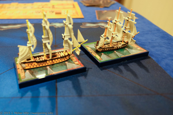 Proserpine & Commerce de Bordeaux face HMS Defence