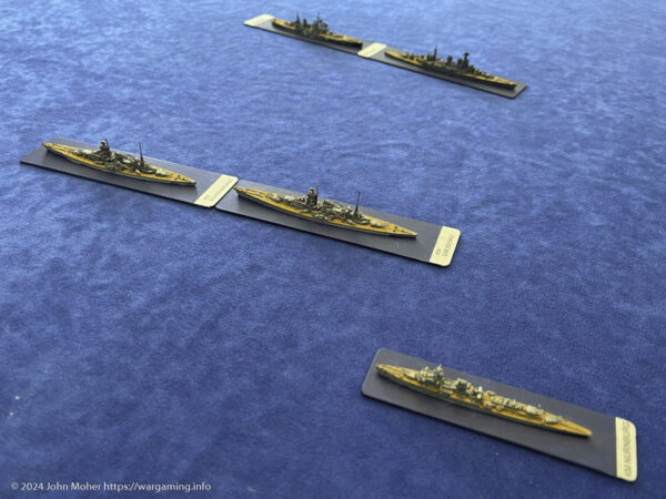 Scharnhorst, Gneisenau and Nürnberg face off against Hood & Prince of Wales