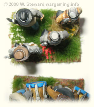 Top view of one of Roundie's bases [see text].