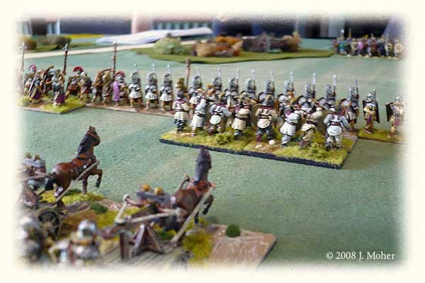 Slightly out of focus Roman centre looking toward the Sabir Hun infantry. Slightly out of focus Roman centre looking toward the Sabir Hun infantry.