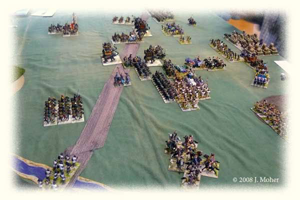 Kushite Egyptians (with flank march left-foreground) engage the Sassanid Persians. Kushite Egyptians (with flank march left-foreground) engage the Sassanid Persians.