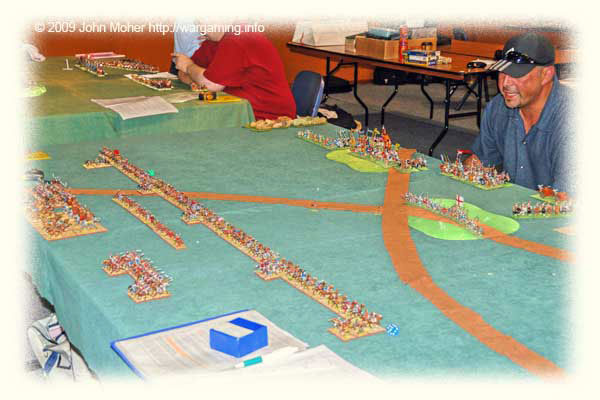 The initial deployment, Kushans on left & Portuguese & English on right. Ivan Truong (one of the Portuguese Commanders) is on the right. The initial deployment, Kushans on left & Portuguese & English on right. Ivan Truong (one of the Portuguese Commanders) is on the right.