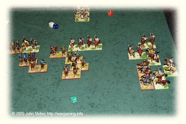 The Kushan right near the end - the Lh(O) Numidians have actually got the upper hand slightly over the Kushan Lh(S) Chionites. The Kushan right near the end.