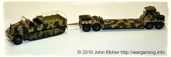 Sdkfz 9 18-ton FAMO Half-Track with Tank Transporter Trailer
