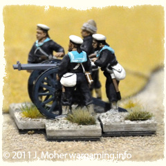 The Gardner Gun in it's initial position in reserve The Gardner Gun in it's initial position in reserve