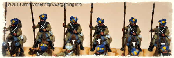 A closer view of the rear rank of (Sikh) Bengal Lancers. A closer view of the rear rank of (Sikh) Bengal Lancers.
