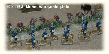 The Naval Brigade detachment venture out...