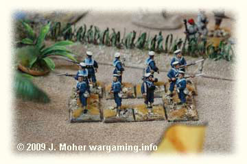 The Naval Brigade Detachment in their isolated deployment outside the zeriba...
