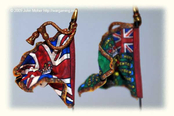 Alternate even closer view of the 24th Foot Colours