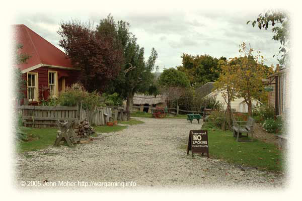 Example of Crushed Shell Farm Roadway into Howick Village that was probably built in the mid-1860's (see below). It wasn't upgraded until the 1930's when solid slabs of Scoria were laid from Pigeon Mountain to Howick Village. Example of Crushed Shell Farm Roadway into Howick Village that was probably built in the mid-1860's (see below). It wasn't upgraded until the 1930's when solid slabs of Scoria were laid from Pigeon Mountain to Howick Village.