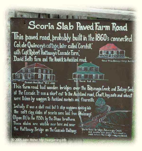 Details of local Howick roading network in the 1860s. Details of local Howick roading network in the 1860s.