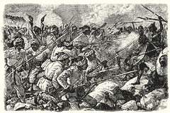 Egyptian Troops near overwhelmed by Dervishes