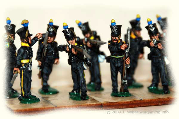 Close up of the Brunswick 2nd Light Battalion.