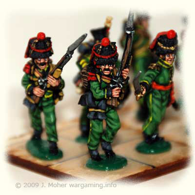 Close up of the 2nd Nassau-Usingen Regiment's Grenadiers.