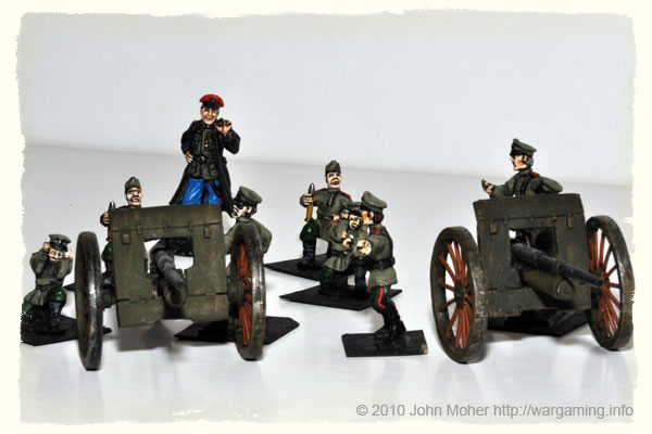 28mm WW1 Russian 7.62cm Field Artillery Battery