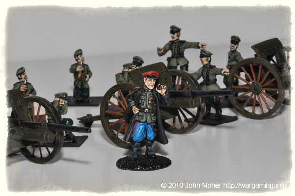 28mm WW1 Russian 7.62cm Field Artillery Battery