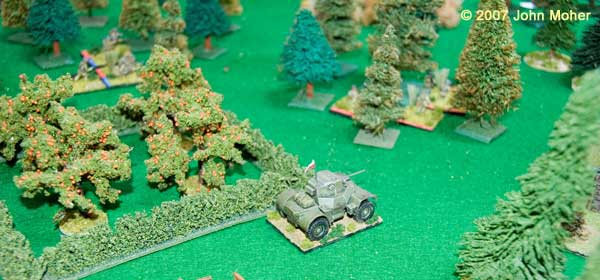 Having finally cleaned out the right flank the Brits begin redeploying towards the centre-right and rear. Having finally cleaned out the right flank the Brits begin redeploying towards the centre-right and rear.