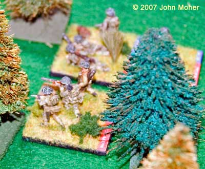 3 Platoon survivors cautiously advance through the centre of the wood! 3 Platoon survivors cautiously advance through the centre of the wood!