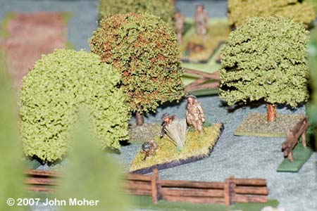 On Point - No.1 Section of No.1 Platoon reconnoitre the second orchard. On Point - No.1 Section of No.1 Platoon reconnoitre the second orchard.