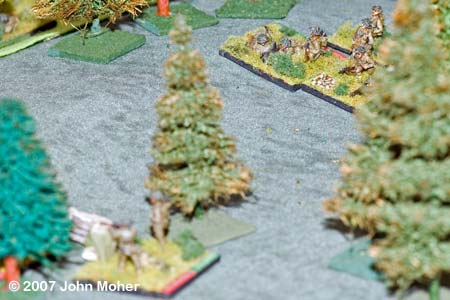 The balance of No.3 Platoon head up the valley. The balance of No.3 Platoon head up the valley.