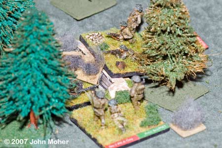 In with the bayonet - the PC leads one Section in, while the pinned Section looks on. In with the bayonet - the PC leads one Section in, while the pinned Section looks on.