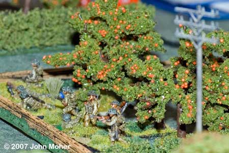No.2 Platoon advance North of the Pontecorvo Road. No.2 Platoon advance North of the Pontecorvo Road.