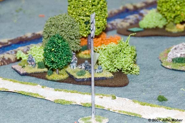 The concealed German MMG Section that opens up on part of 2 Platoon. The concealed German MMG Section that opens up on part of 2 Platoon.