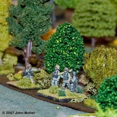 The latest German Squad - responsible for enfilading 1 Platoon's assault on the MMG Section. The latest German Squad - responsible for enfilading 1 Platoon's assault on the MMG Section.
