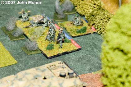Platoon 2, 1st PzGr Kp, come under heavy British fire. Platoon 2, 1st PzGr Kp, come under heavy British fire.