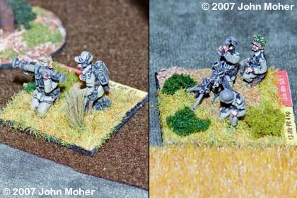 German MOP and the 8cm Mortar Section he is observing for. German MOP and the 8cm Mortar Section he is observing for.