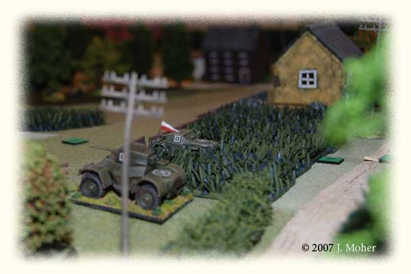 The view from the North-East end of the ridge, with the Armoured Car Section in the foreground. The view from the North-East end of the ridge, with the Armoured Car Section in the foreground.