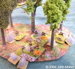 German Platoon on the right flank takes a pasting. German Platoon on the right flank takes a pasting.